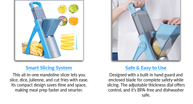 Safe Mandoline Slicer for Kitchen