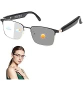 Smart Glasses for Men & Women, Photochromic Lenses, Bluetooth Audio Glasses with Open-Ear Wireles...