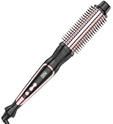 Thermal Brush 1 Inch Curling Iron Volumizing Heated Round Brush Ceramic Tourmaline Heated Hot, Mu...