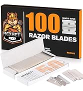 REXBETI 100PCS Single Edge Razor Blades, Industrial Razor Blades for Scraper, Suitable for Removi...