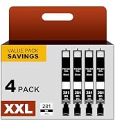 NEXTPAGE CLI281 CLI-281 281 XXL Black Ink Cartridge for Canon Pixma TR8520 TS9120 TS6220 TS6120 T...