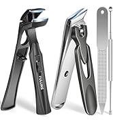 Nail Clippers for Men Thick Nails, Angled Head Large Toe Nail Clippers for Seniors Toenail Clippe...