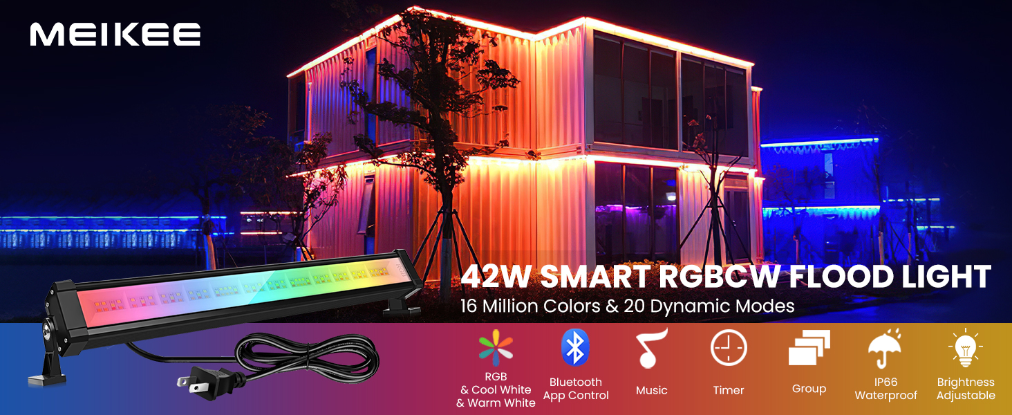 RGB wall washer lights