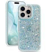 EYZUTAK for iPhone 16 Pro Max Case, Luxury Bling Shiny Glitter Sequin Phone Case with Sparkly Cry...