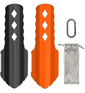 PLACHIDAY 3-in-1 Ultralight Backpacking Trowel Set, Durable Aluminum Shovel & Potty Tool with Erg...