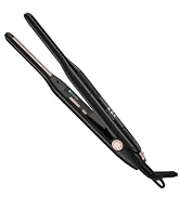 K&K Mini Flat Iron for Short Hair 3/10 inch Small Hair Straightener for Pixie & Beard creamic Fla...