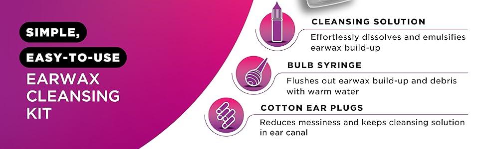 simple easy to use earwax cleansing kit