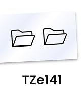 Brother Genuine P-touch TZe141 Label Tape in cardboard pack: Black on Clear 18mm