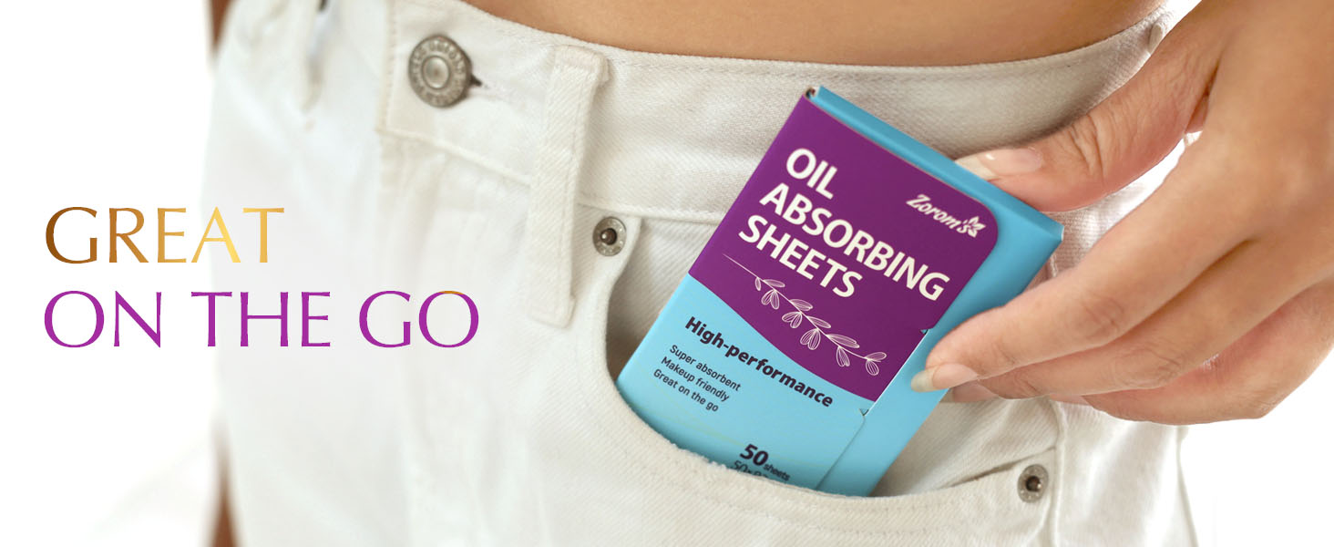 Zoroms High Performance blotting paper Great on the go
