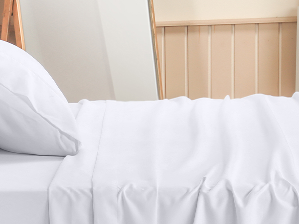 queen white sheet set