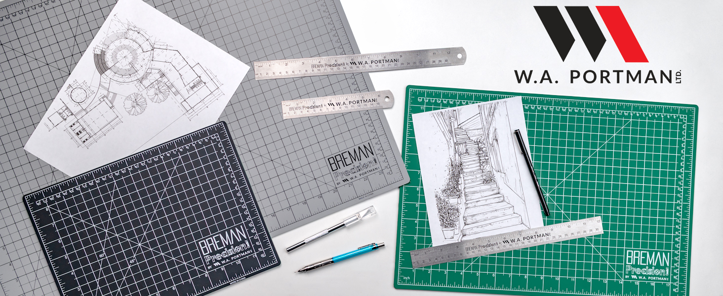 3-pack Metal Ruler Set Accurate Measurements Conversion Chart