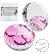 Vastsoon Contact Lens Case, Portable Cute Eye Contacts Colored Lenses Remover Tool Kit with Mirro...