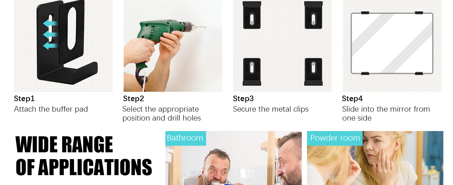 Mirror clips