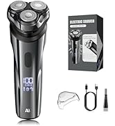 ABGAB Electric Shaver, 2025 New Dry&Wet 4D Rotary Shaver for Men, with Pop-up Trimmer, IPX7 Water...