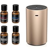 Airversa ADX Waterless Essential Oil Diffuser Starter Kit, Titanium | 4 x 10mL Fragrance Oi, Up t...