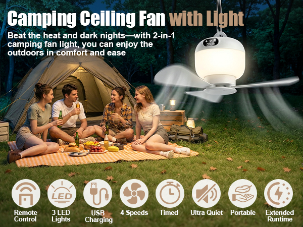 camping ceiling fan