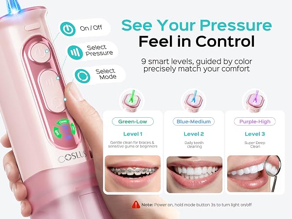 COSLUS T50 Portable Water Flosser for Travel