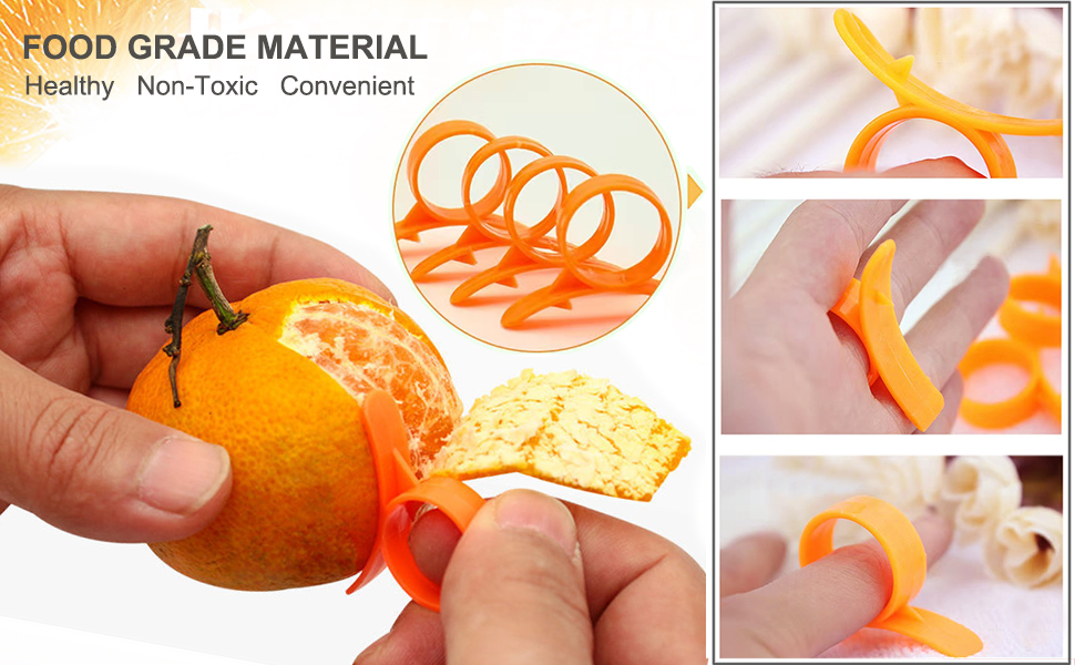 Orange Peeler tools Plastic Orange Peeler Citrus Remover Easy Open Citrus Lemon Citrus Peel Cutter