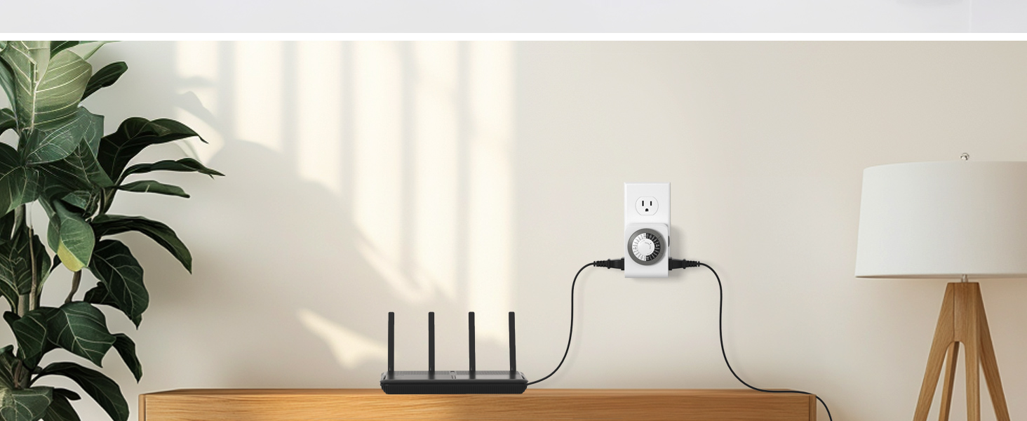 dual outlet timer plug