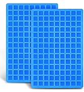 ANAEAT 126-Cavity Square Silicone Candy Mold, 2 Pack Non-stick Mini Silicone Chocolate Mold for H...