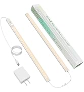 QOYWUO USB Plug-in LED Motion Sensor Light Indoor, Bright & Dimmable Under Cabinet Light - 3 Mode...