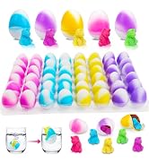 48PCS Hatching Unicorn Eggs Easter Basket Stuffer for Kids Party Favors Classroom Prizes Goodie T...