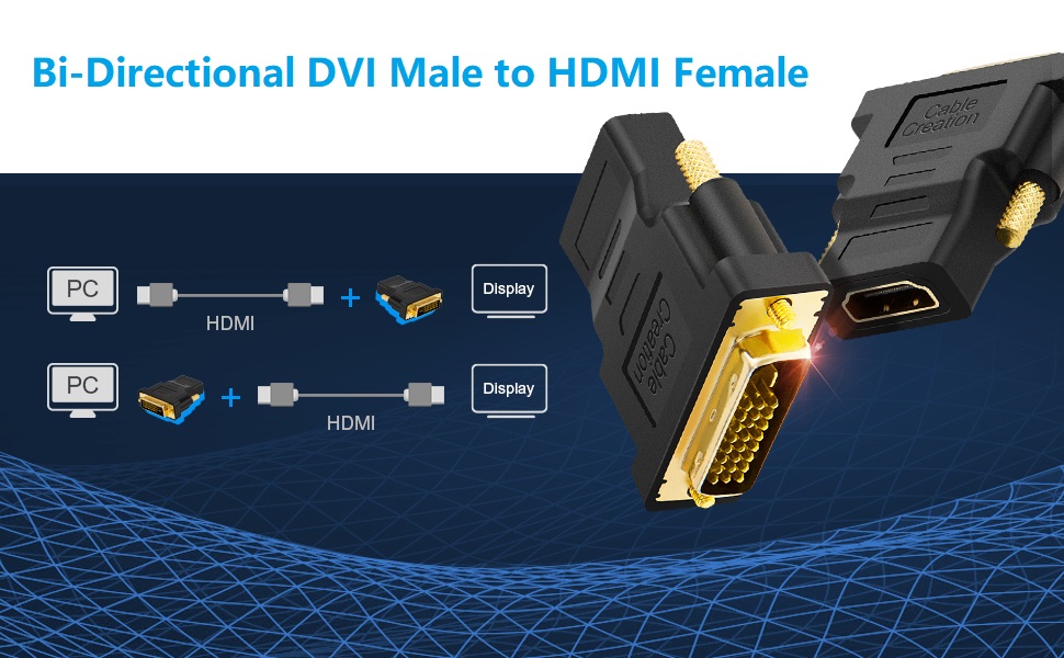 DVI to HDMI adapter