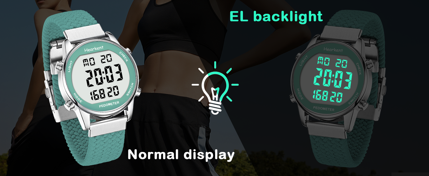 pedometer with backlight