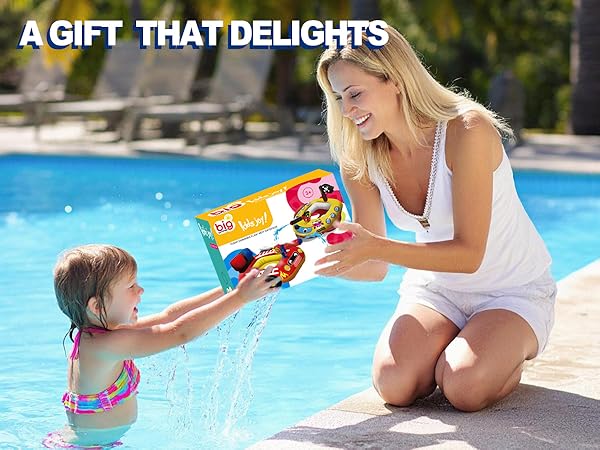pool floats kids pool toys for toddlers 3-5 4-8 swimming floaties water gun inflatables pirate ship