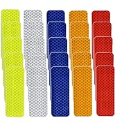 25 Pcs Warning Reflective Stickers Assortment Outdoor Waterproof Reflective Tape Safety Reflectiv...
