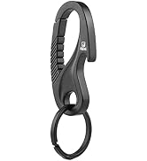 TISUR Titanium Carabiner Key Holder Quick Release Heavy Duty Bottle Opener Car Key Chain for Men ...