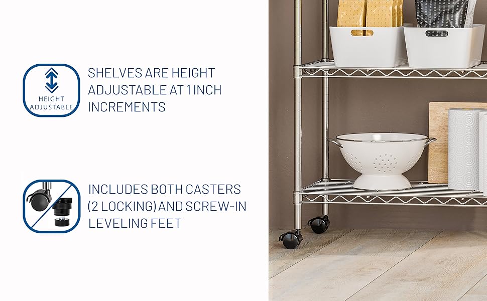 storage shelves pantry shelving unit mobile storage rack home organization shelving unit