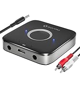 Bluetooth AUX Adapter for Car, SONRU Bluetooth 5.0 Wireless Audio Receiver Adapter for Home Stere...