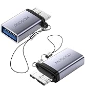 MOGOOD USB Female to Micro B Male Adapter, Micro USB 3.0 to USB Female Adaptor, USB 3.0 Female to...