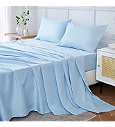 ILAVANDE Queen Sheets Set, 4 Piece Hotel Luxury Super Soft 1800 Series Microfiber Queen Bed Sheet...