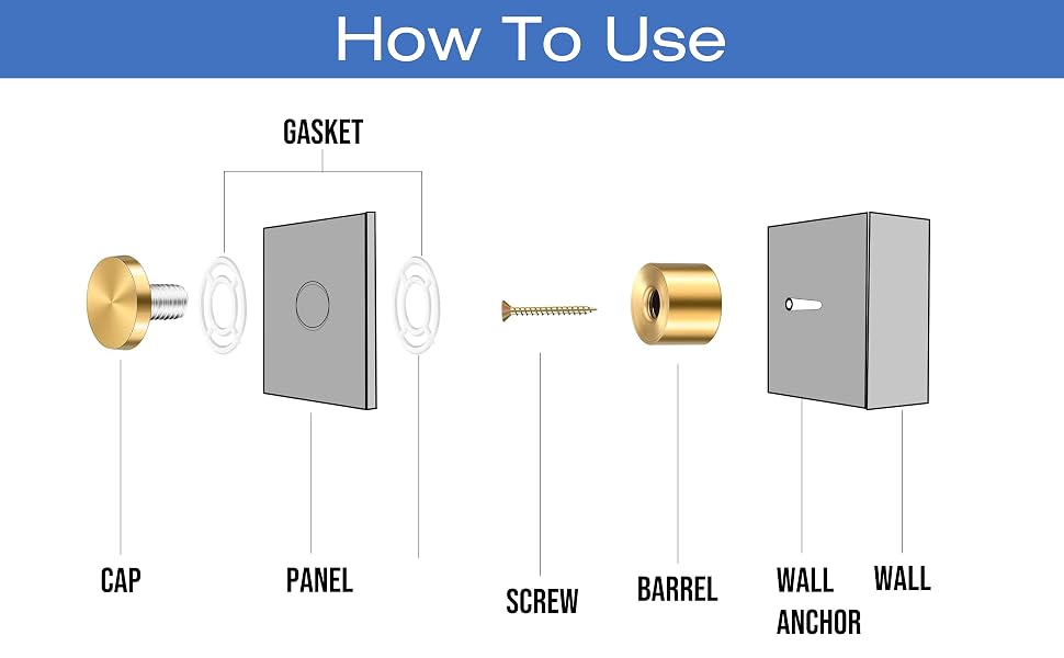 acrylic screws standoff mounting hardware stand off screws for acrylic frame picture frame spacers