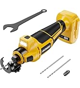Cordless Drywall Cut-Out Tool Compatible with Dewalt 20V Battery(No Battery) 3 Speeds, Brushless ...