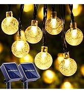 LYHOPE Solar String Lights Outdoor, 2 Pack Total 71ft 120 LED Solar Patio Lights Waterproof, 8 Mo...
