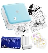 Phomemo Mini Printer Sticker Maker - Mini Sticker Printer P2S, Print Pod Pocket Machine Bluetooth...