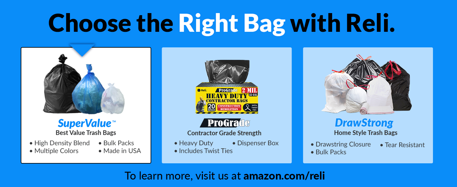 Choose the Right Bag with Reli.