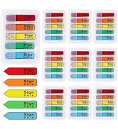 Sign Here Tabs 1000 Pcs Sign Here Stickers for Documents Notebooks Home Office School Supplies(Mu...