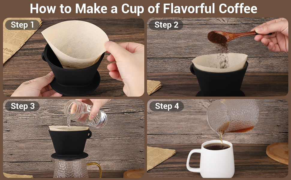 steps of making flavorful coffee
