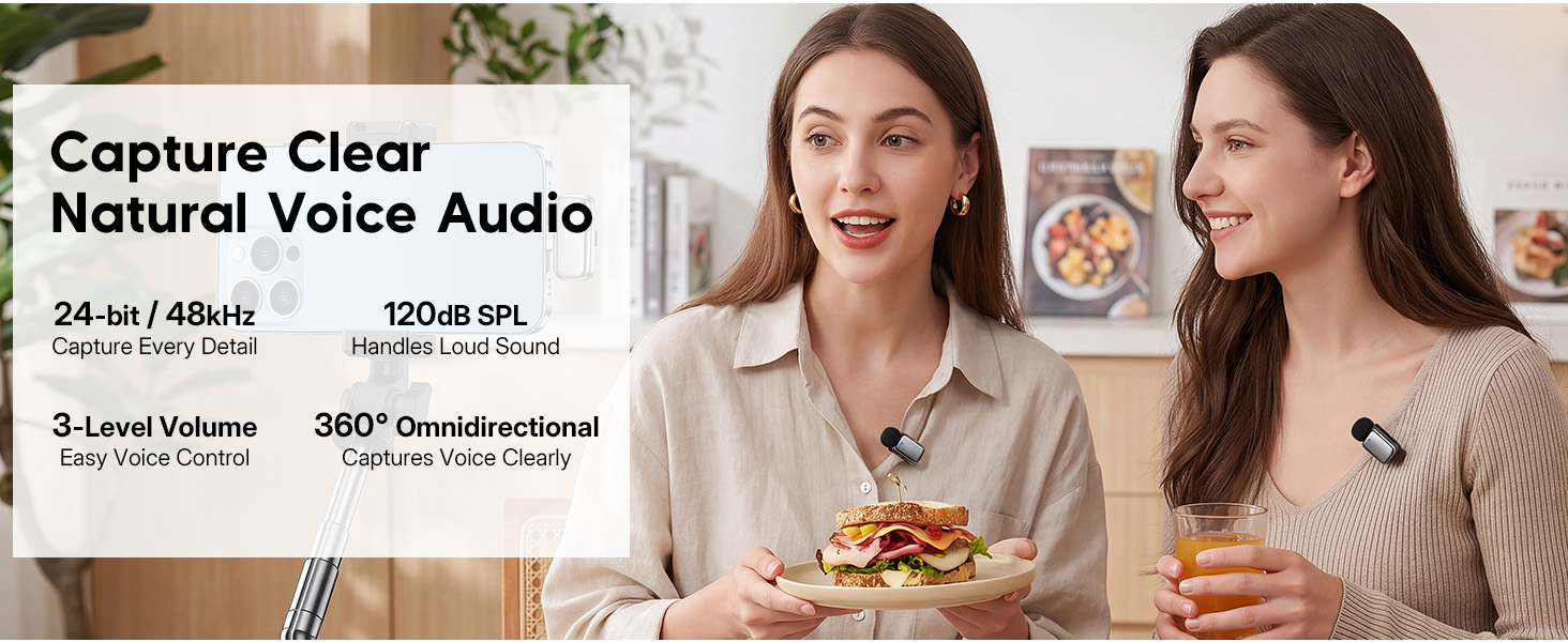 Capture Clear Natural Voice Audio