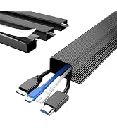 Delamu 4 Pack Cord Organizers for Desks, 62.8in Cable Organizer Cable Management Under Desk, Self...