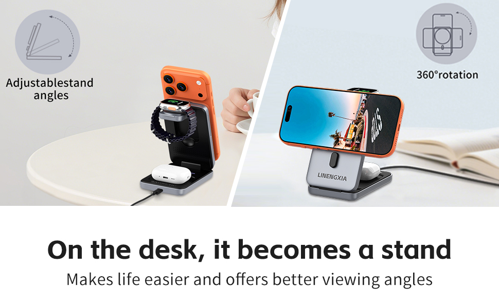 3-in-1 Magnetic Wireless Charger