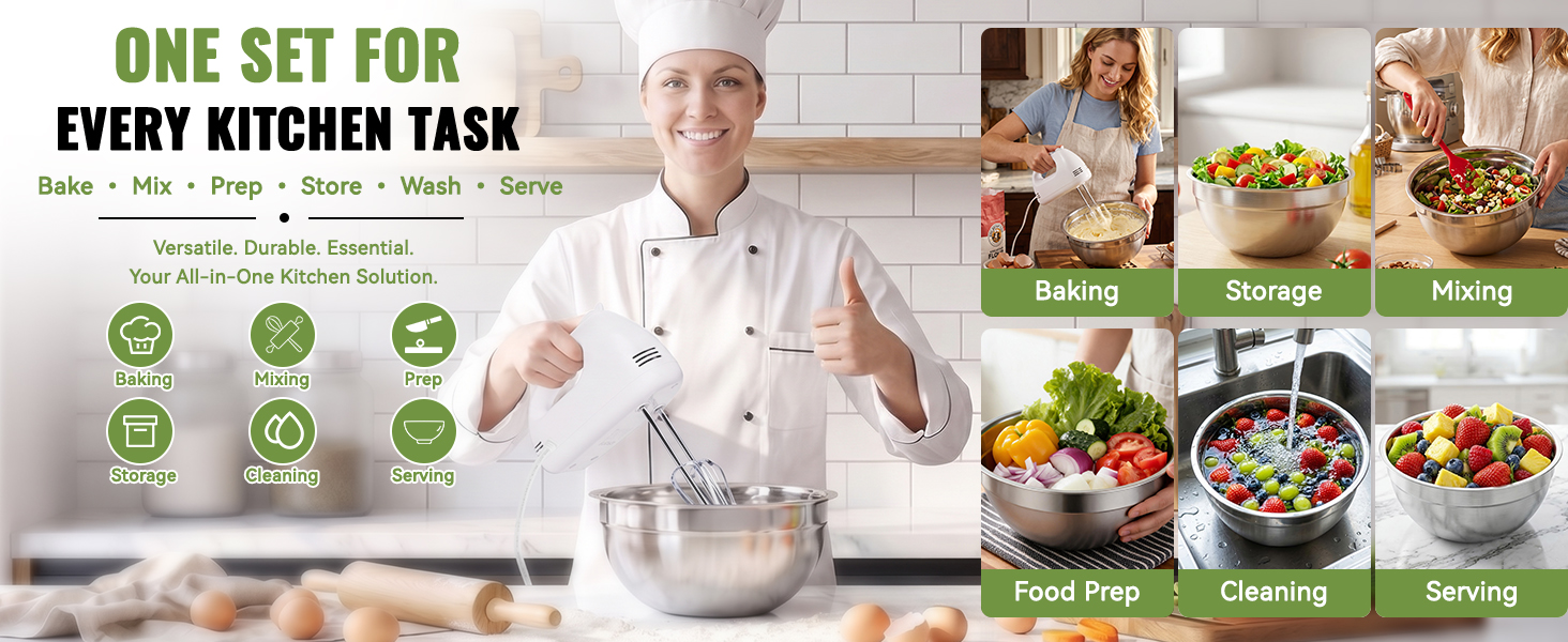 ONE SET FOREVERY KITCHEN TASK