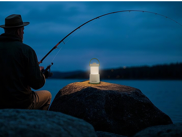 HALOSTORMS rechargeable LED lantern for fishing