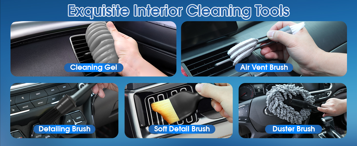 Exquisite interior cleaning tools