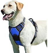 Eagloo Dog Harness for Large Dogs, No Pull Service Vest with Reflective Strips and Control Handle...