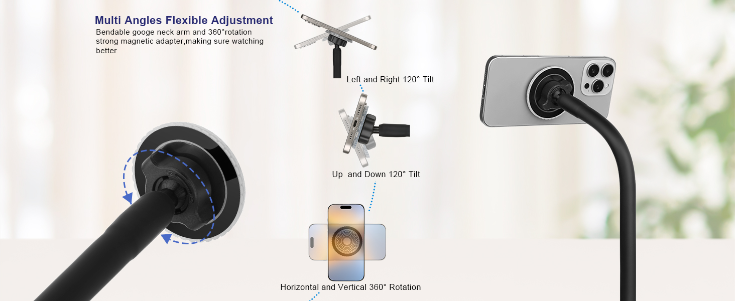 Magsafe gooseneck phone holder